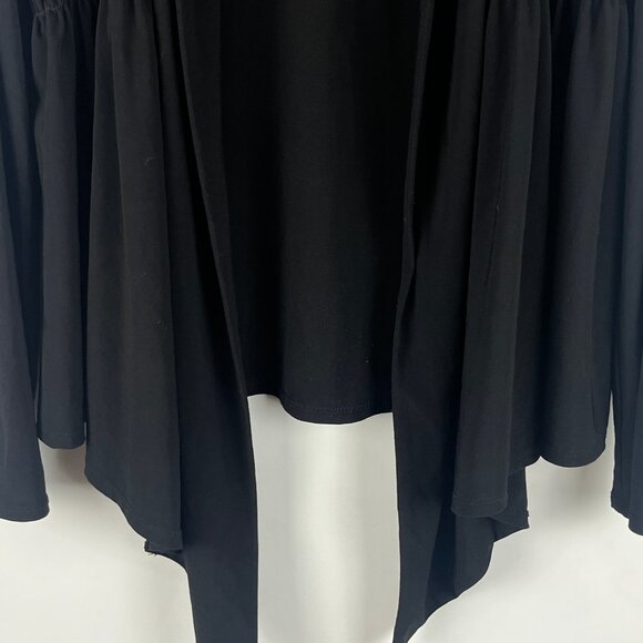 San Francisco Sweater Cardigan Size L Black Long Sleeve Polyester Spandex - Picture 4 of 9